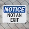 Signmission Exit Sign, Plastic, 10 in W, 7 in H, Not An Exit OS-2PACK-NS-P-710-L-16260 - alternate 8